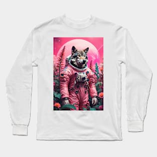 AstroWolf in Alien Jungle Long Sleeve T-Shirt